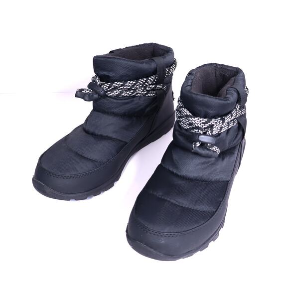 SOREL Whitney Short Camp Ankle Boot Black Nylon Puffer Winter Women's 7 - Picture 1 of 9